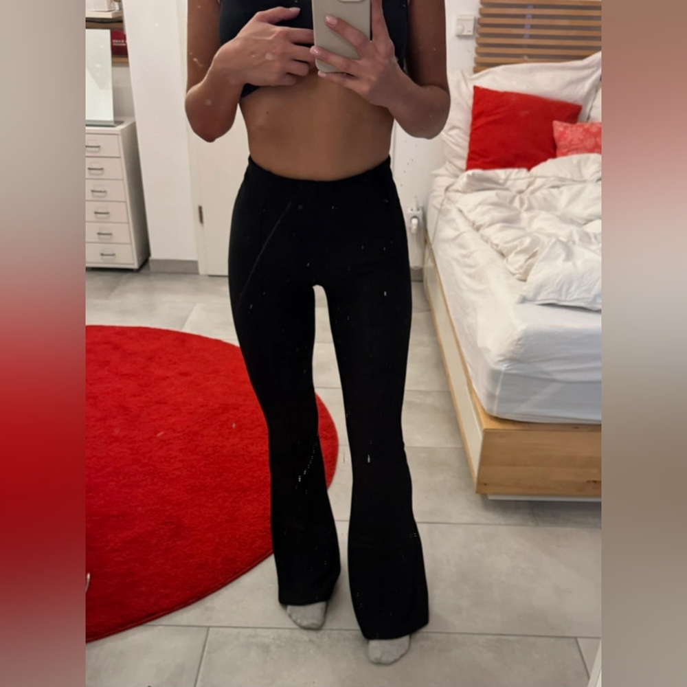 Women's Flare Trousers Low Waisted Pants